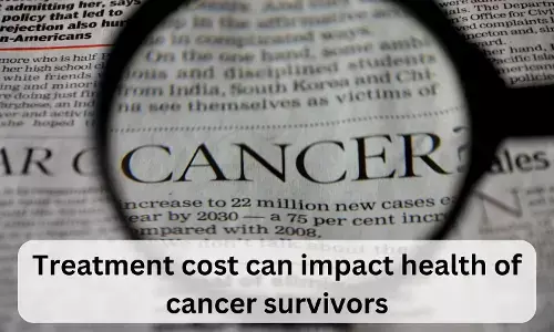 Treatment cost can impact health of cancer survivors