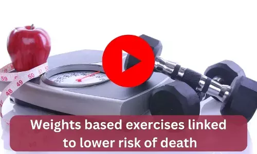 Weights based exercises linked to lower risk of death
