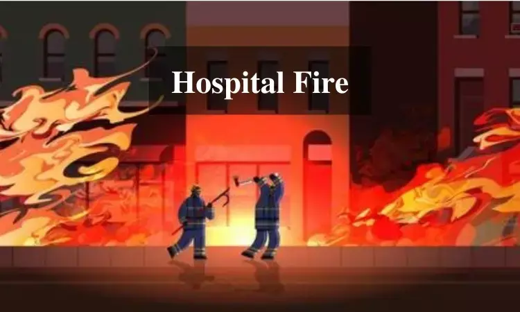 Massive fire at MP private hospital, 32 patients evacuated