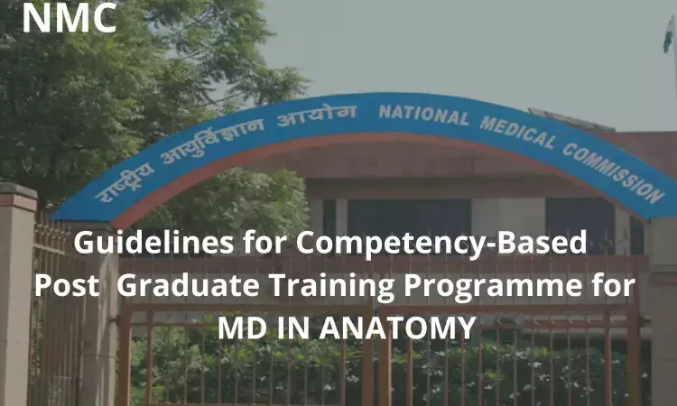 NMC Guidelines for Competency-Based Training Programme For MD Anatomy