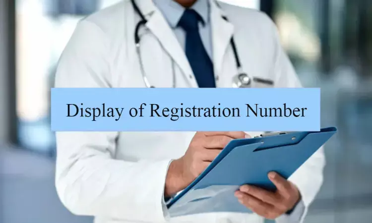 Doctors must Display Registration number on Lab reports, prescriptions, certificates, money receipts: NMC