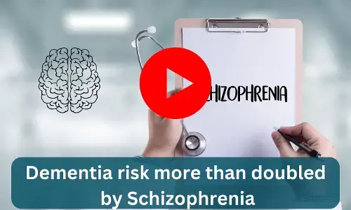 Dementia risk more than doubled by Schizophrenia