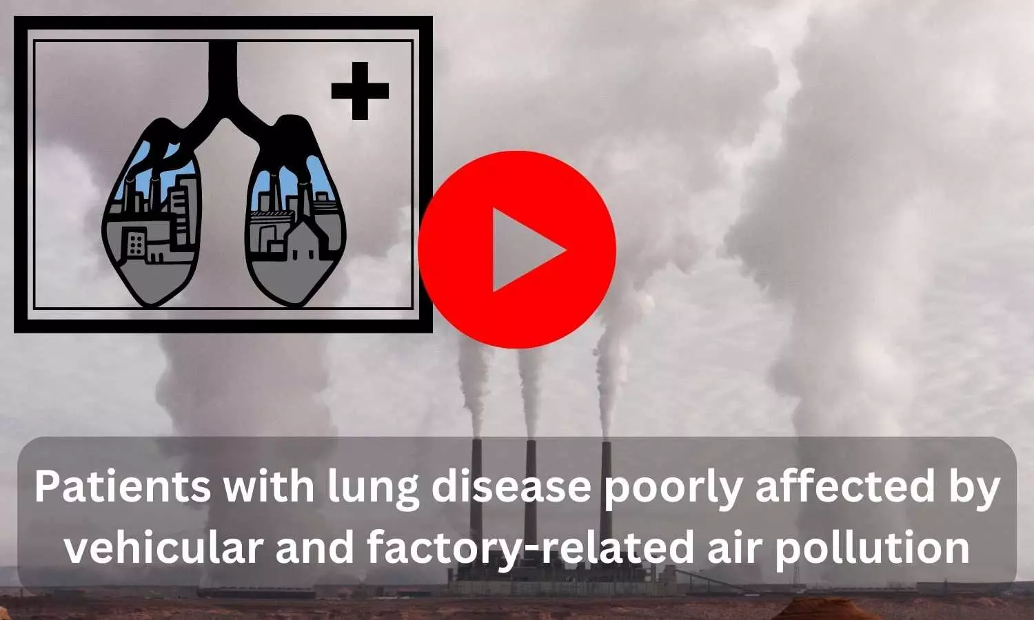Patients with lung disease poorly affected by vehicular and factory-related air pollution