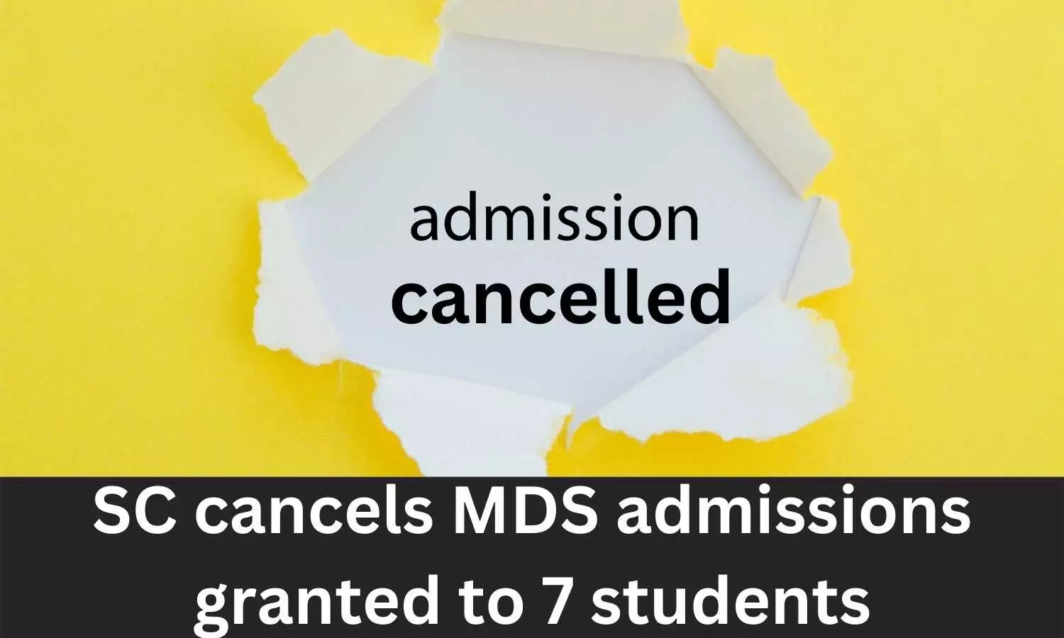 SC denies allowing backdoor entry, cancels MDS admissions granted to seven students
