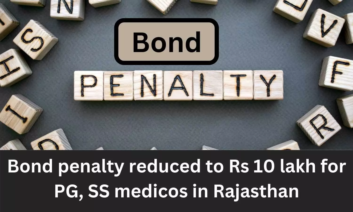 Bond penalty reduced to Rs 10 lakh for PG, SS medicos in Rajasthan, Rs 5 lakh after completing 1 year service