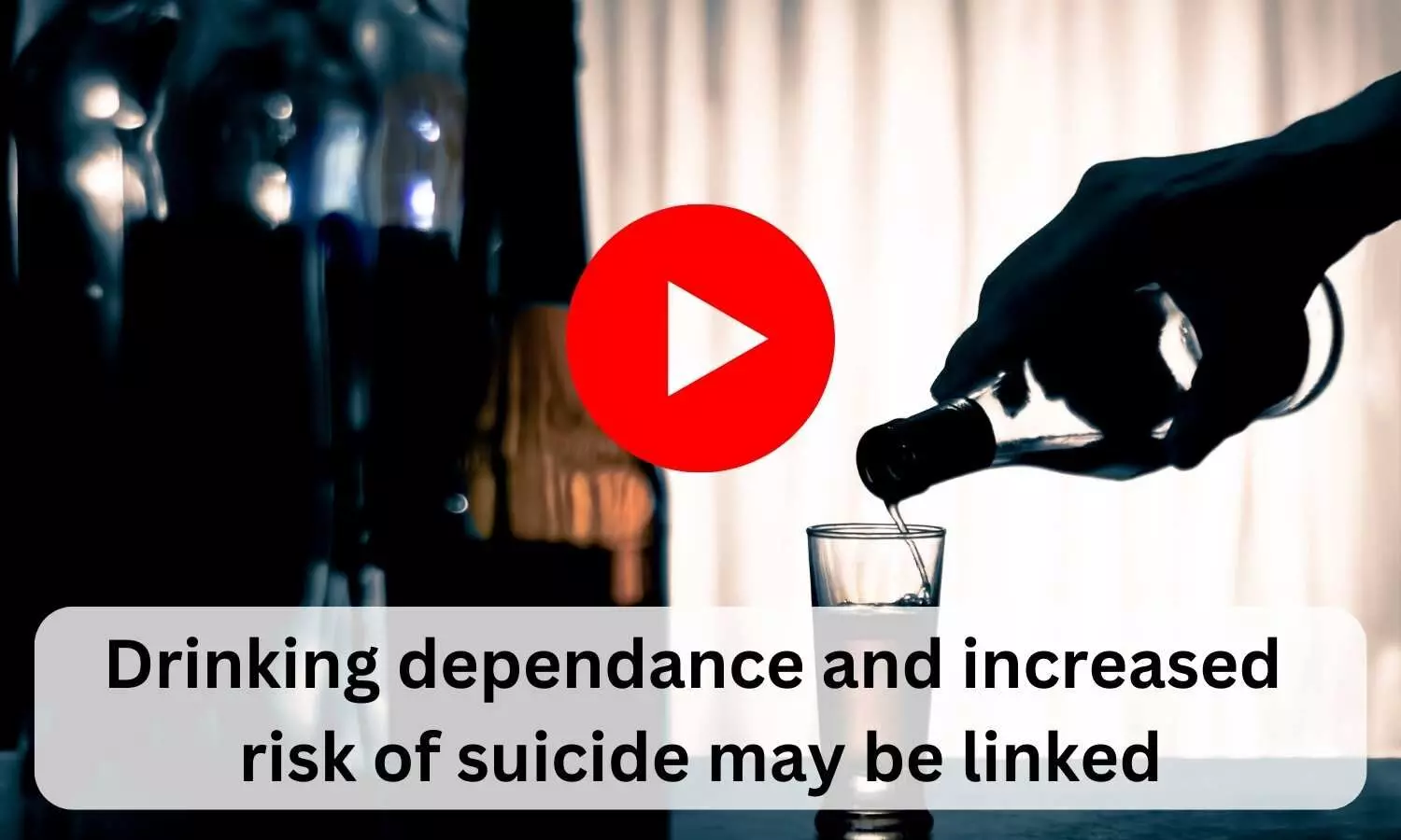 Drinking dependance and increased risk of suicide may be linked