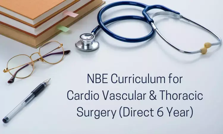 DrNB CVTS (Direct 6 Year course) In India: Check Out NBE Released Curriculum