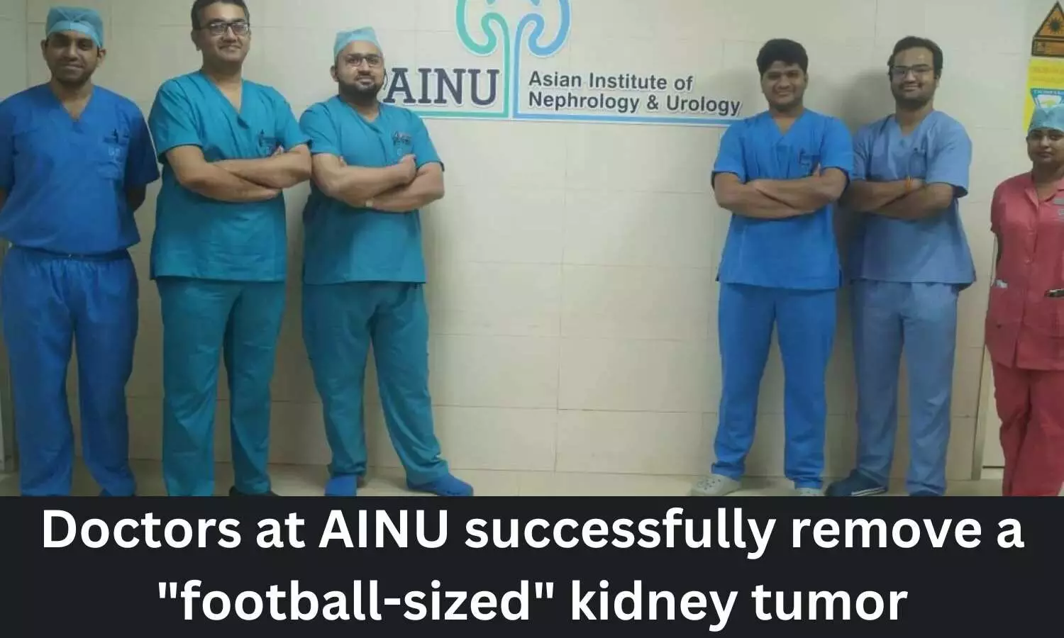 Doctors at AINU remove football-sized kidney tumor