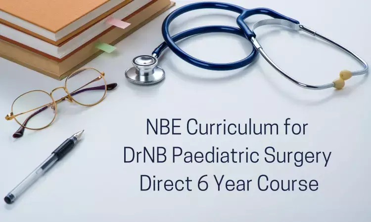 DrNB Pediatric Surgery (Direct 6 Year) In India: Check Out NBE Released Curriculum.