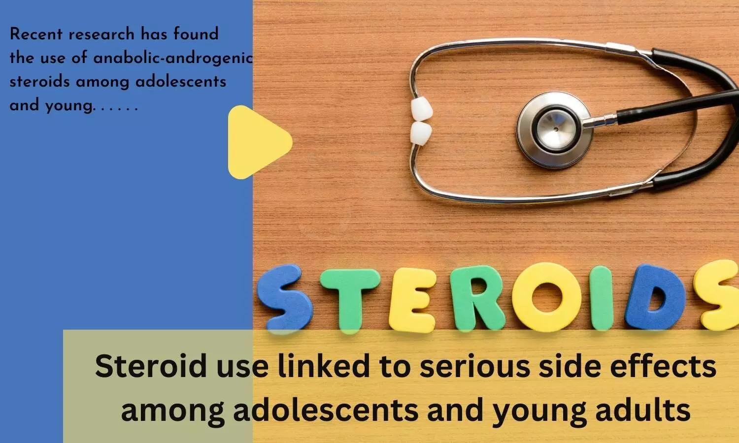Steroid use linked to serious side effects among adolescents and young adults