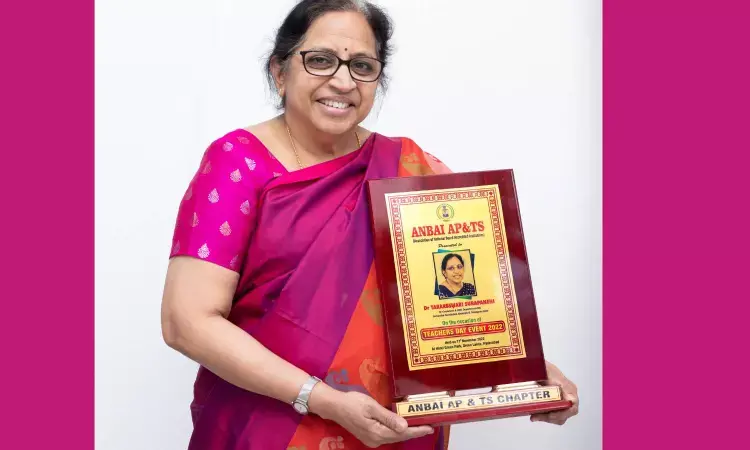 Gynecologist Dr Tarakeswari conferred ANBAI award for contribution to medical education in AP, Telangana