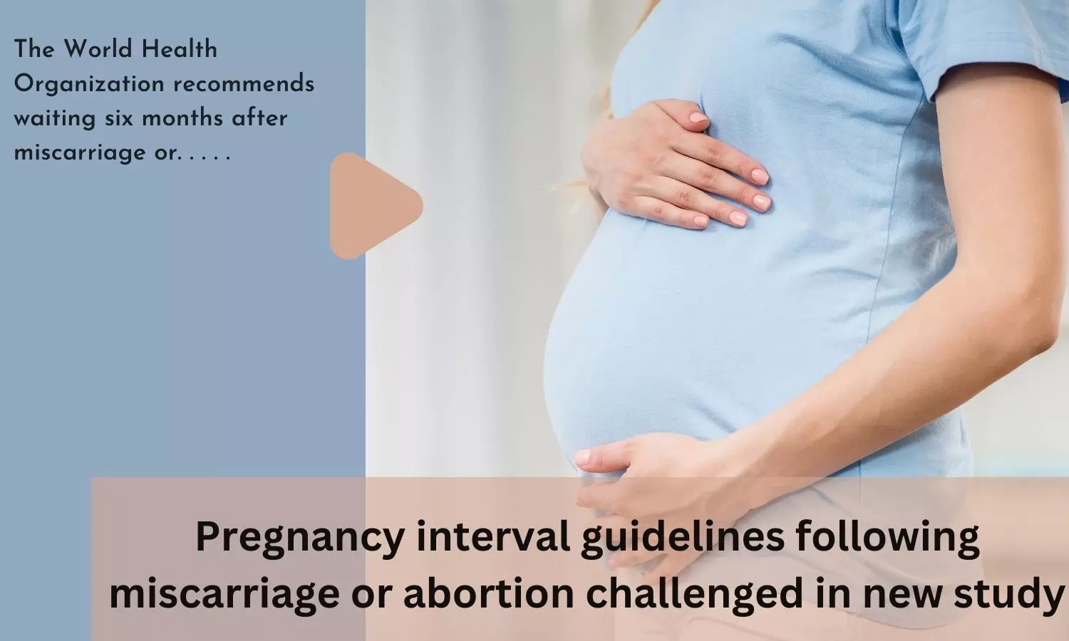 Pregnancy interval guidelines following miscarriage or abortion challenged in new study