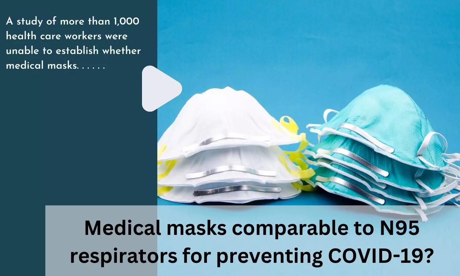 Medical masks comparable to N95 respirators for preventing COVID-19?