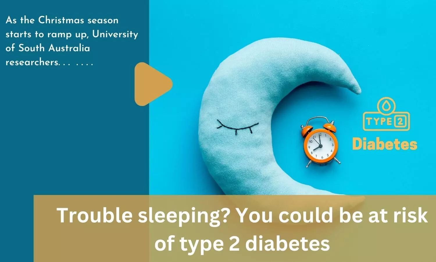 Trouble sleeping? You could be at risk of type 2 diabetes