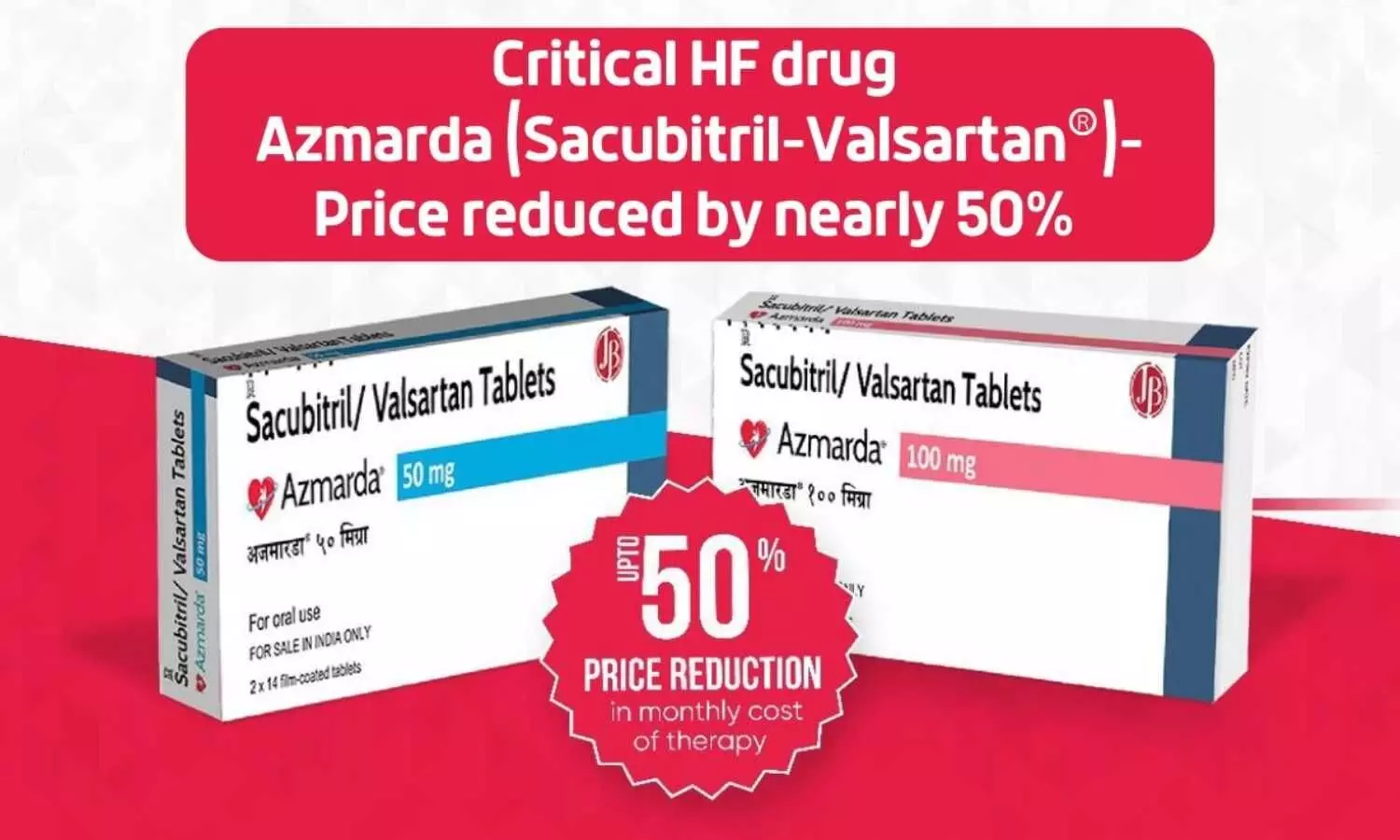 Critical Heart Failure drug gets Cheaper, JB Pharma cuts prices of Azmarda by 50 percent