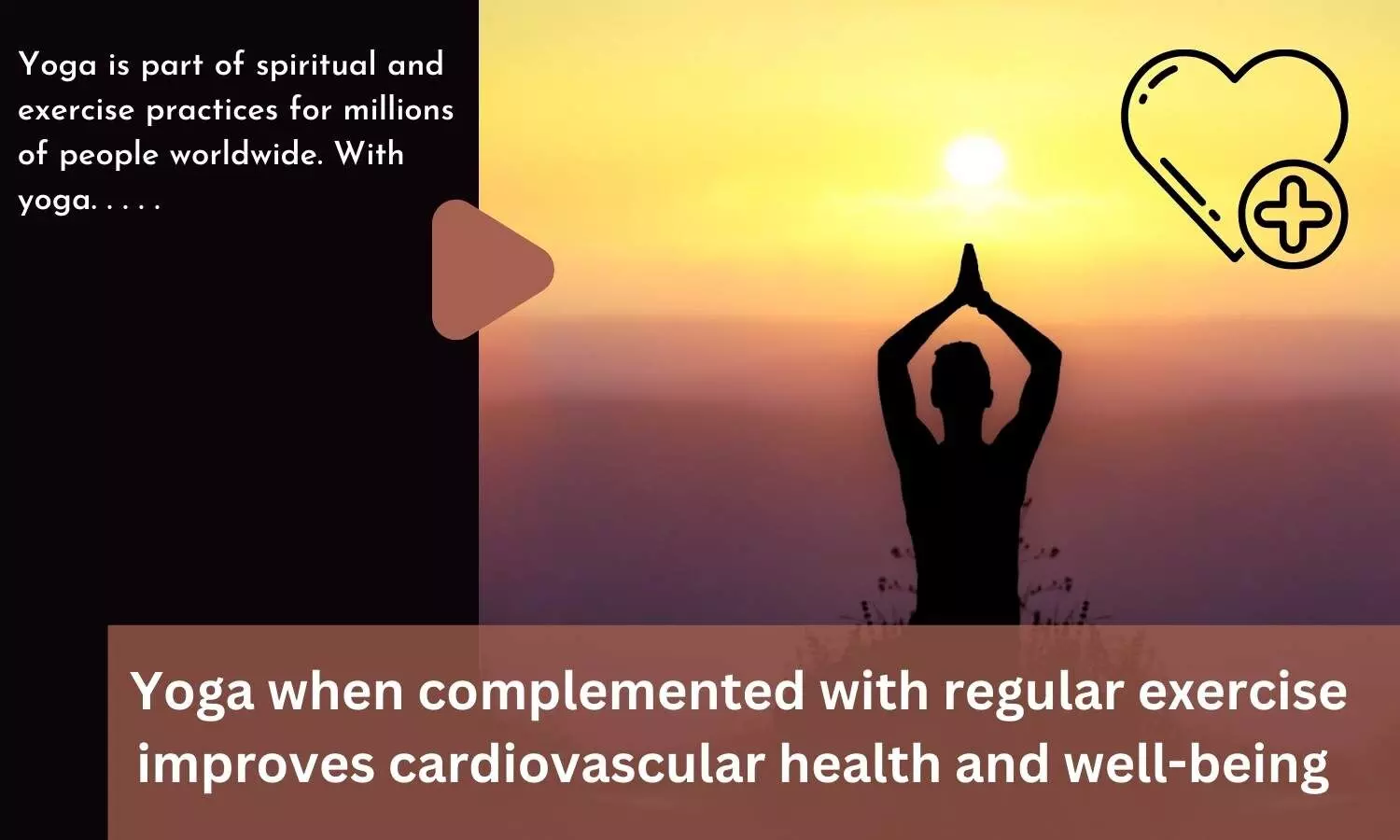 Yoga when complemented with regular exercise improves cardiovascular health and well-being