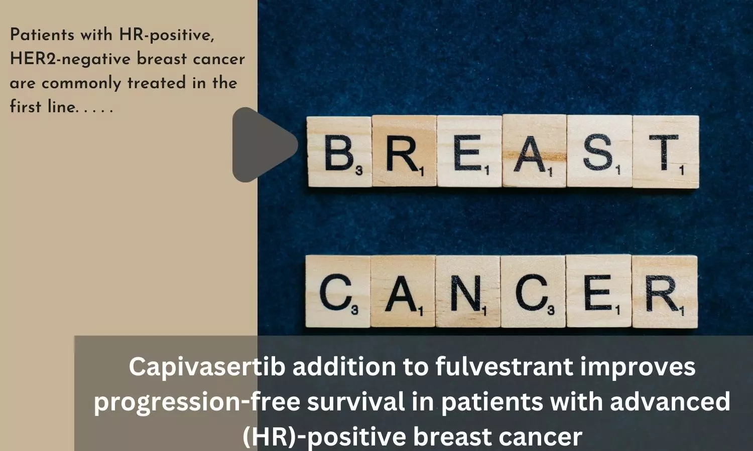 Capivasertib addition to fulvestrant improves progression-free survival in patients with advanced (HR)-positive breast cancer