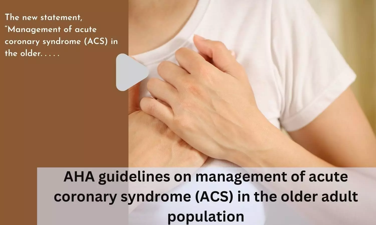 AHA guidelines on management of acute coronary syndrome (ACS) in the older adult population