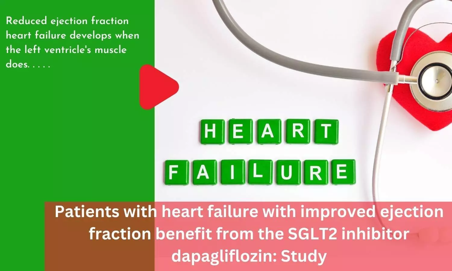 Patients with heart failure with improved ejection fraction benefit from the SGLT2 inhibitor dapagliflozin: Study