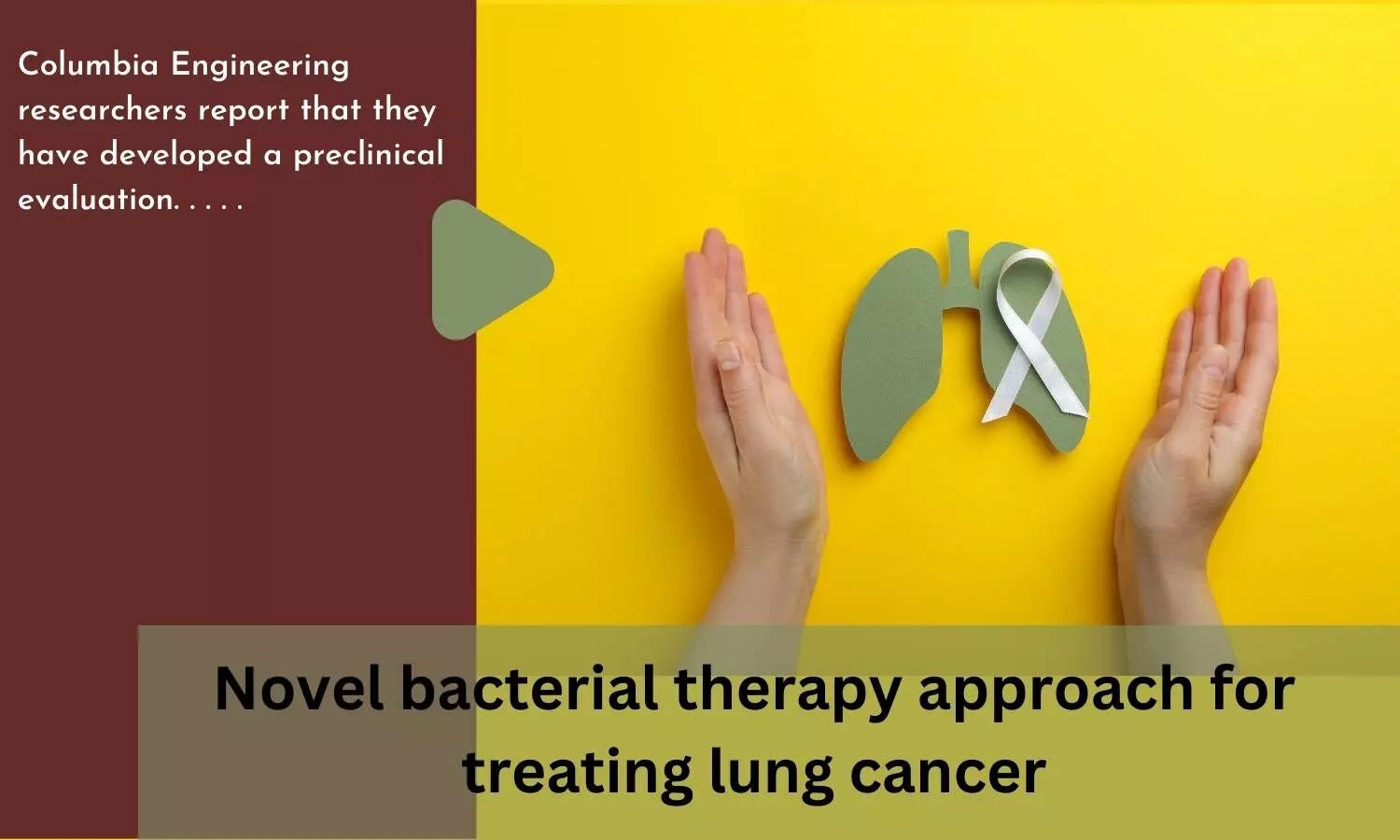 Novel bacterial therapy approach for treating lung cancer