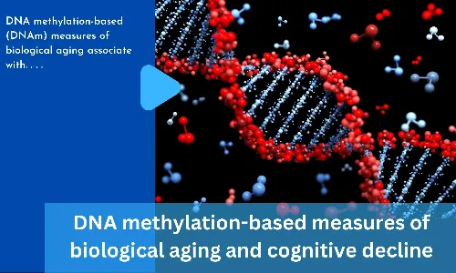 DNA methylation-based measures of biological aging and cognitive decline