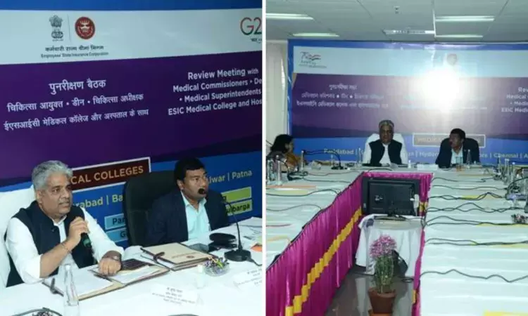 Governments commitment for expansion of ESI Health Scheme in non-impelmented districts :Union Minister Bhupender Yadav