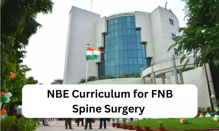 FNB Spine Surgery: Check out NBE released curriculum