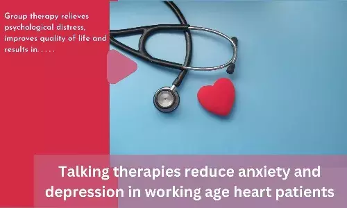 Talking therapies reduce anxiety and depression in working age heart patients