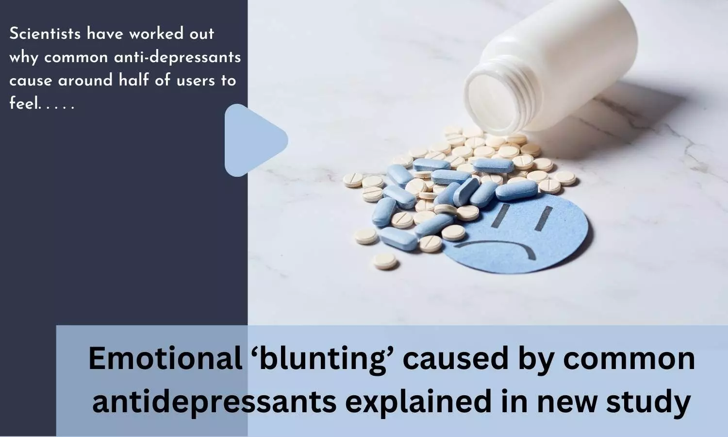 Emotional blunting caused by common antidepressants explained in new study