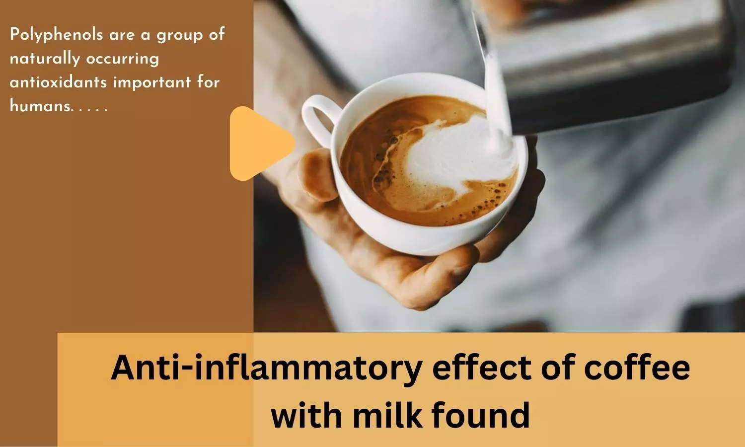 Anti-inflammatory effect of coffee with milk found