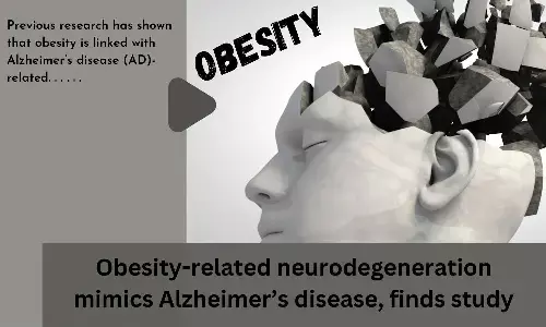 Obesity-related neurodegeneration mimics Alzheimers disease, finds study