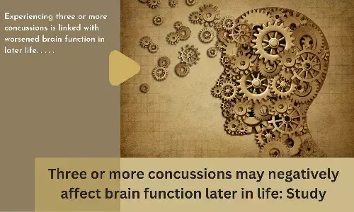 Three or more concussions may negatively affect brain function later in life: Study