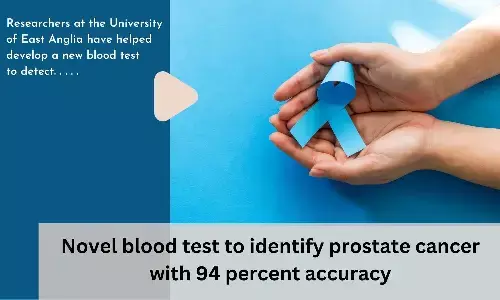 Novel blood test to identify prostate cancer with 94 percent accuracy