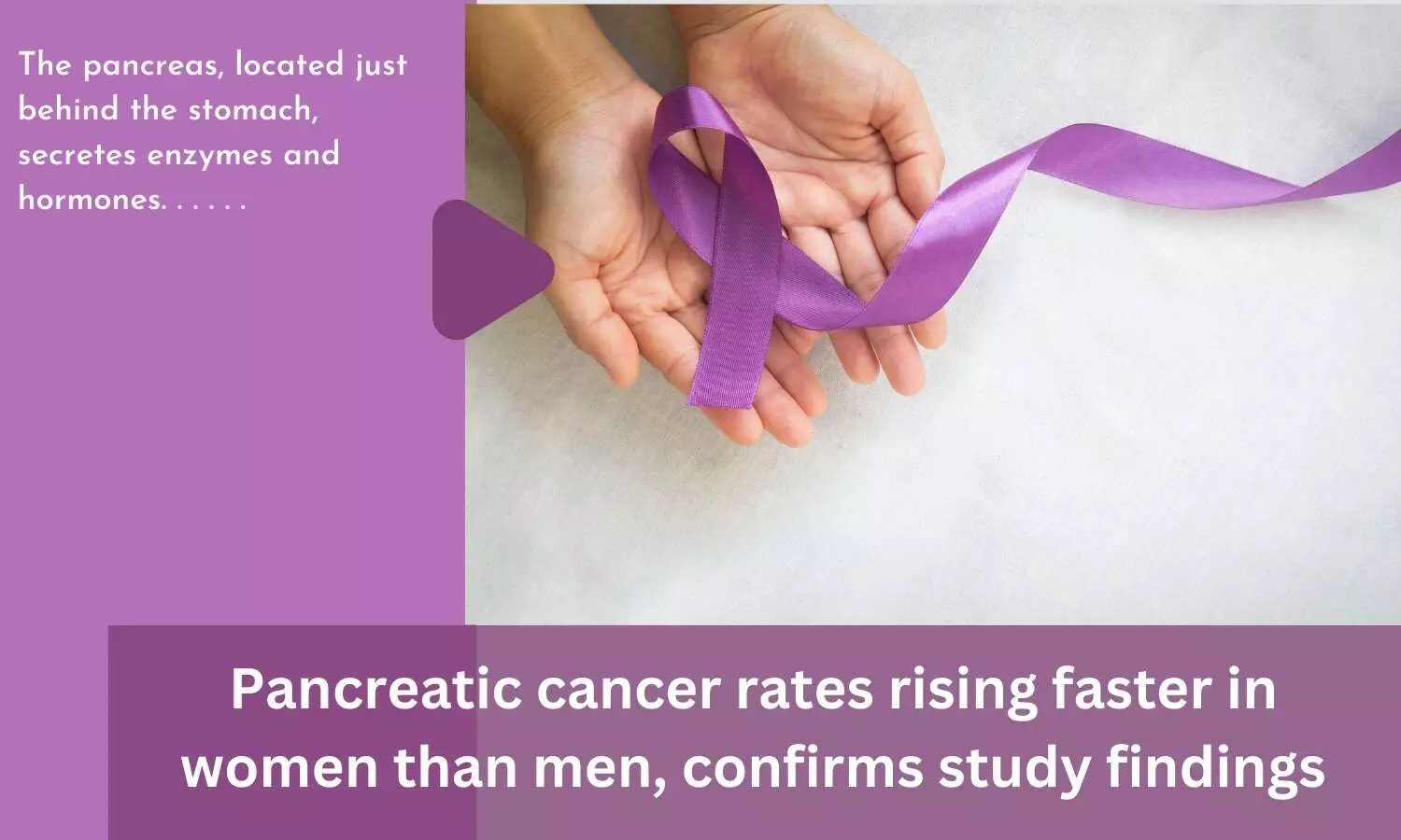 Pancreatic cancer rates rising faster in women than men, confirms study findings