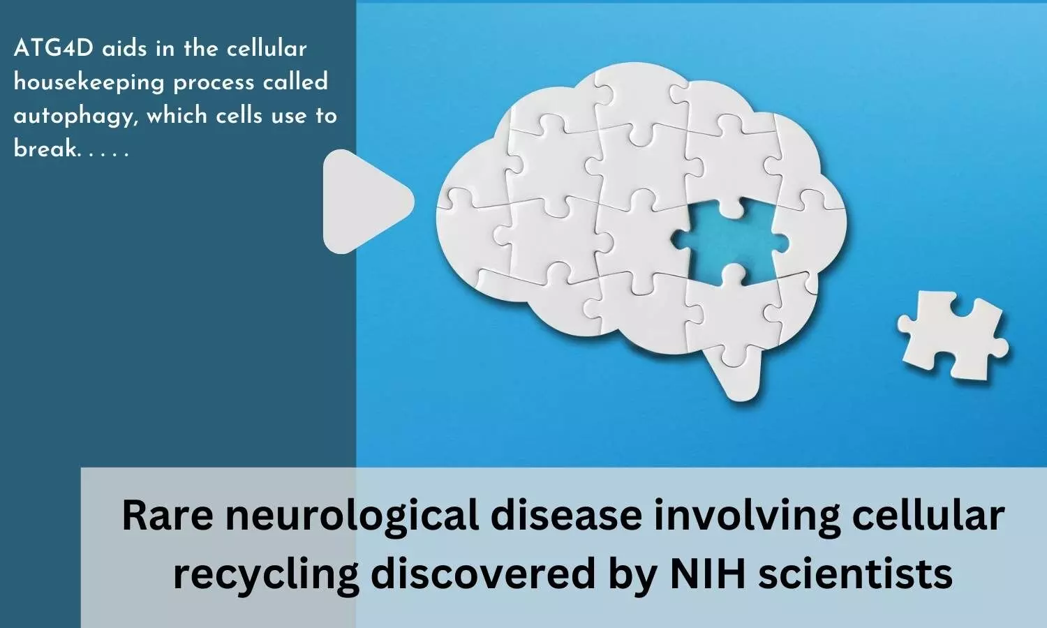 Rare neurological disease involving cellular recycling discovered by NIH scientists