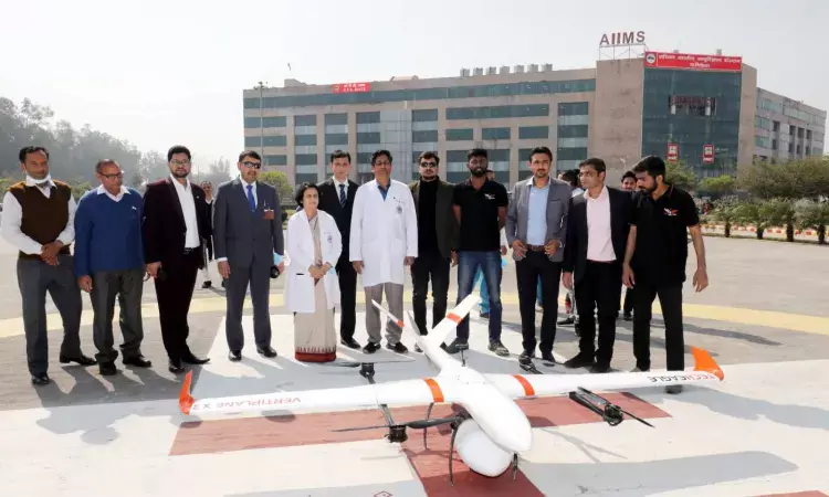 2 hours to just 30 minutes: AIIMS Rishikesh transports anti-TB drugs to Tehri Garhwal Hospital via drone