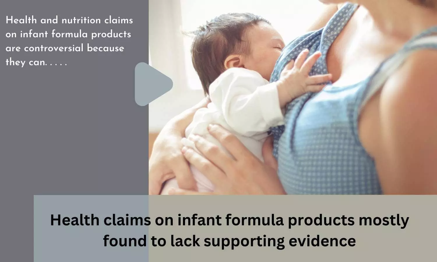 Health claims on infant formula products mostly found to lack supporting evidence