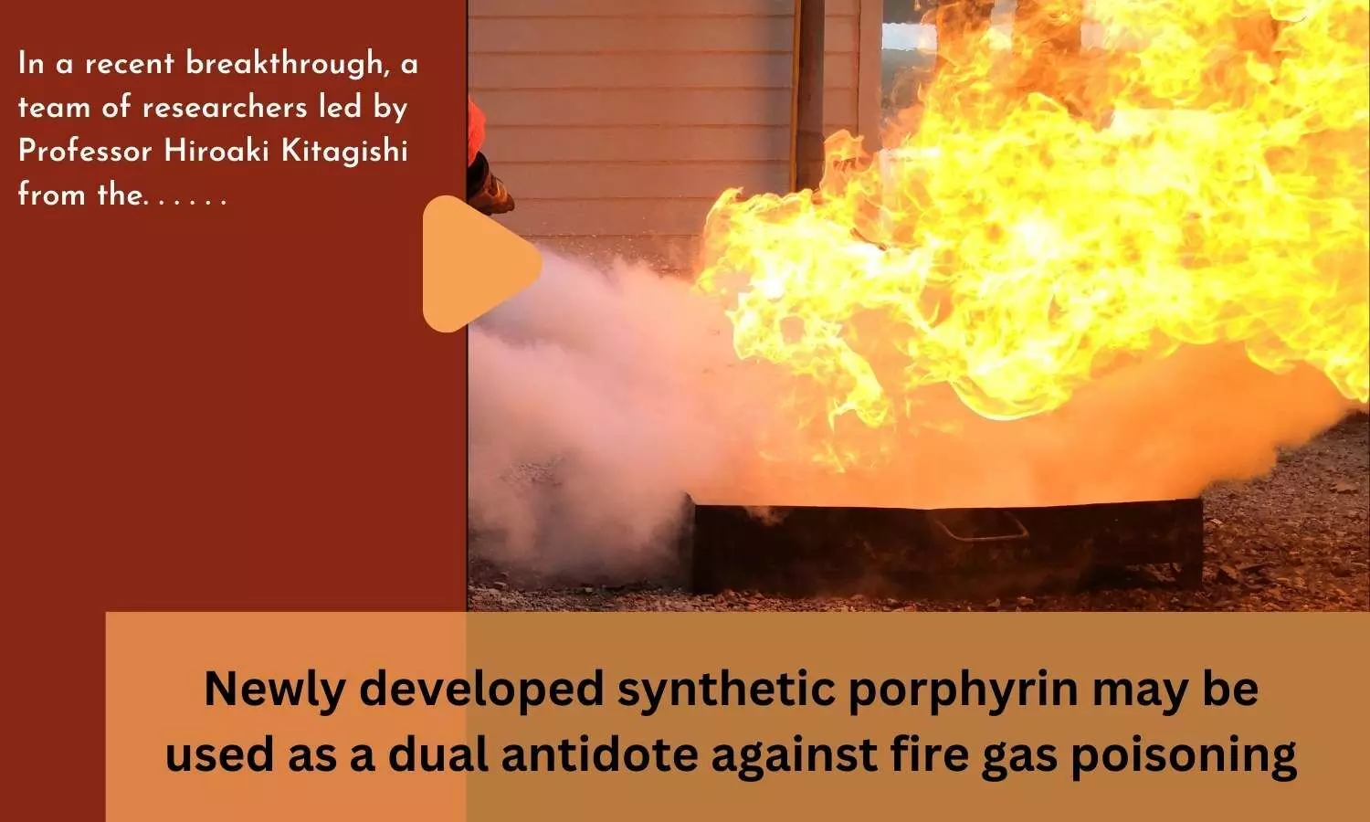Newly developed synthetic porphyrin may be used as a dual antidote against fire gas poisoning