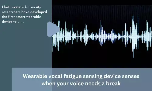 Wearable vocal fatigue sensing device senses when your voice needs a break