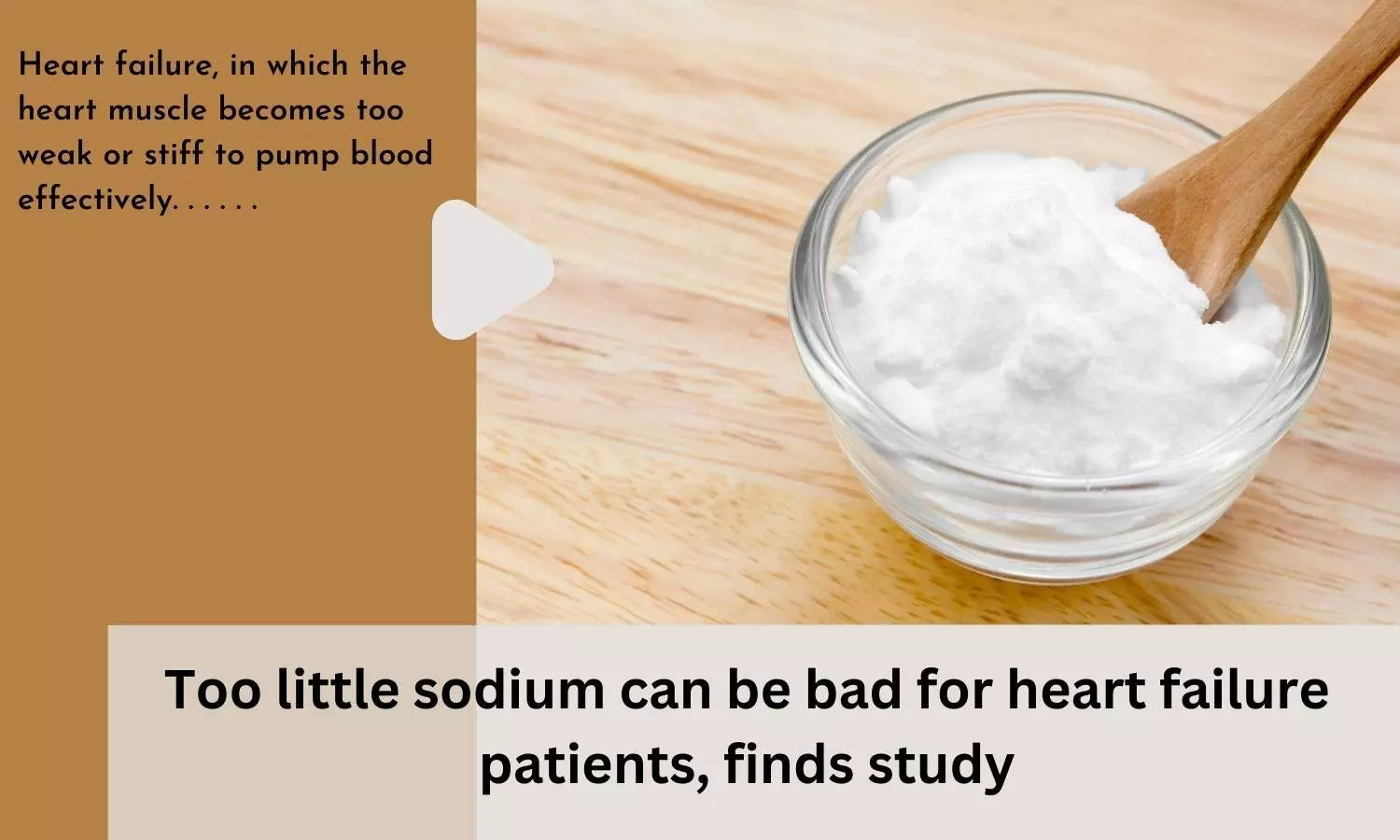 Too little sodium can be bad for heart failure patients, finds study