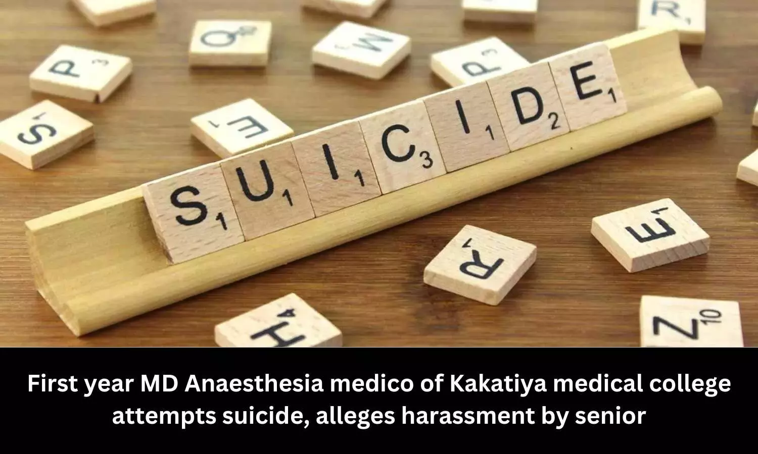 MD Anaesthesia medico of Kakatiya Medical College attempts suicide