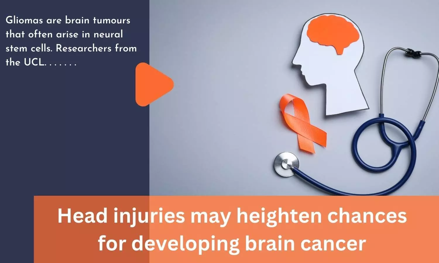 Head injuries may heighten chances for developing brain cancer