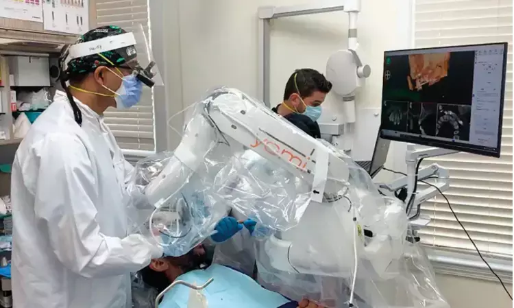 Robotic dental implant surgery promising alternative to static guided-implant surgery