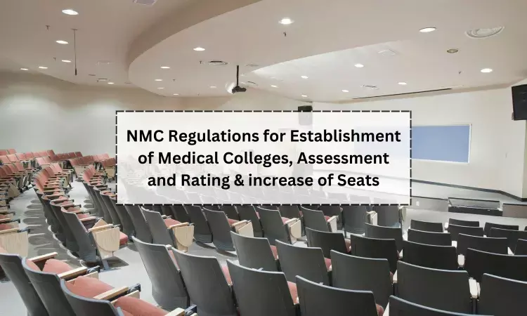 NMC releases draft regulations for Establishment of new medical colleges, Assessment, Rating, increase of seats, invites comments