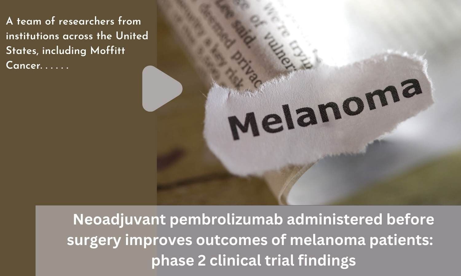 Neoadjuvant–Adjuvant or Adjuvant-Only Pembrolizumab in Advanced Melanoma