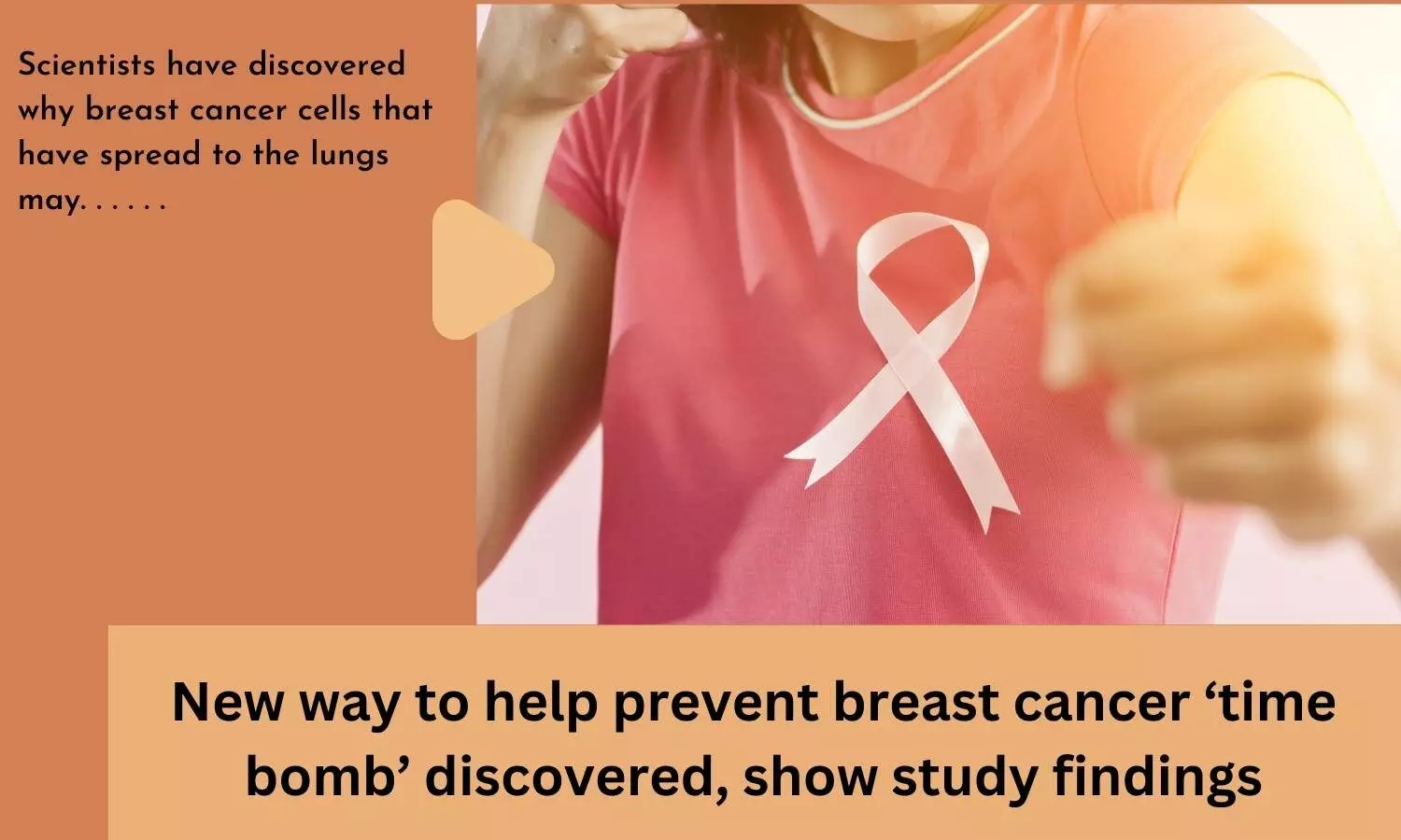 New way to help prevent breast cancer time bomb discovered, show study findings
