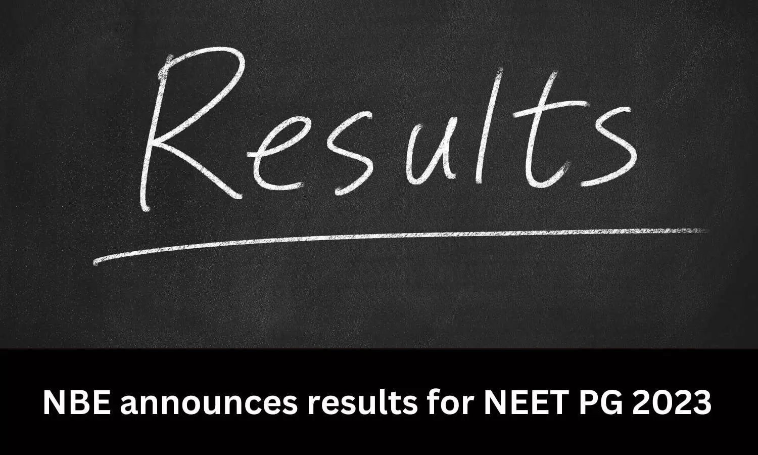 NEET PG 2023 result out