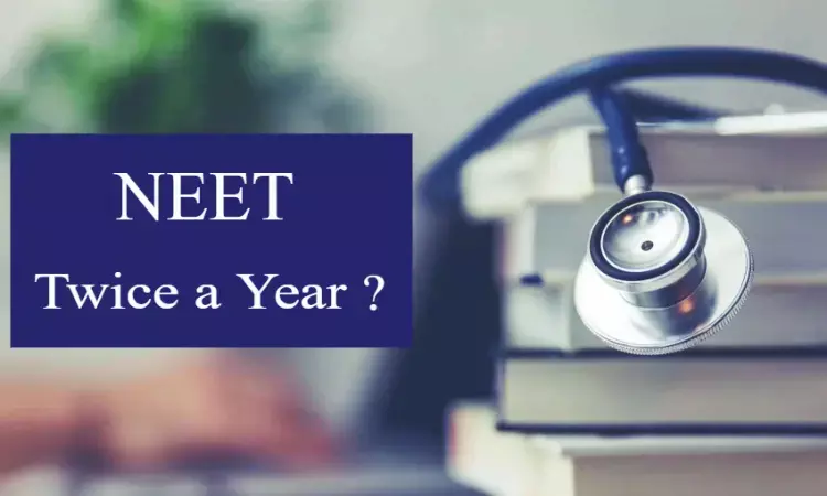 No proposal from NMC, NTA to conduct NEET twice a year: MoS Health