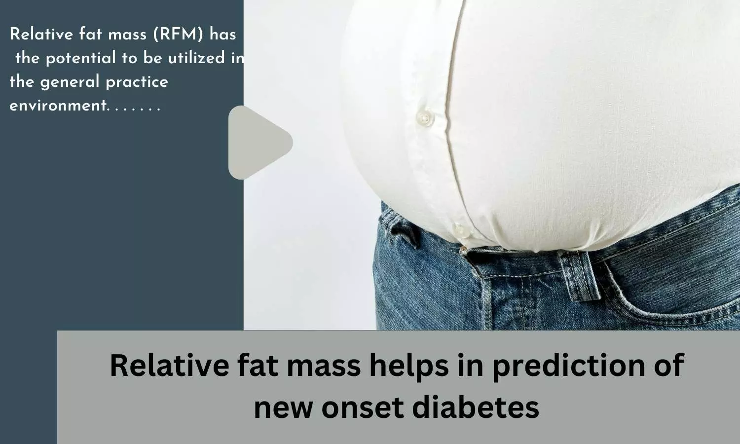 Relative fat mass helps in prediction of new onset diabetes