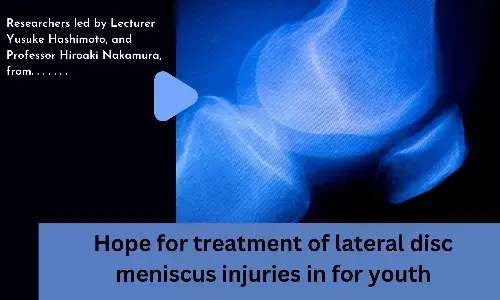 Hope for treatment of lateral disc meniscus injuries in for youth